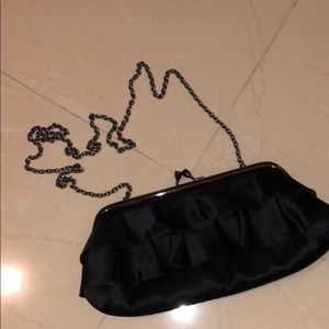 Hollywould for Target Black Ruffle Clutch